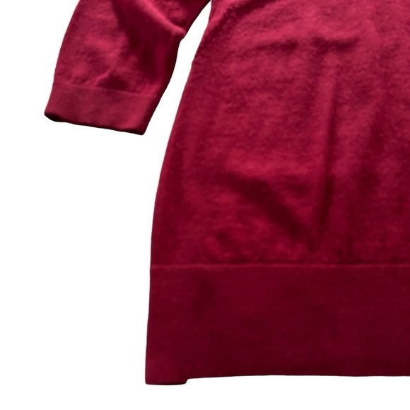 BROOKS BROTHERS RED FLEECE BURGUNDY FINE MERINO WOOL V-NECK SWEATER SIZE XS - Picture 7 of 12